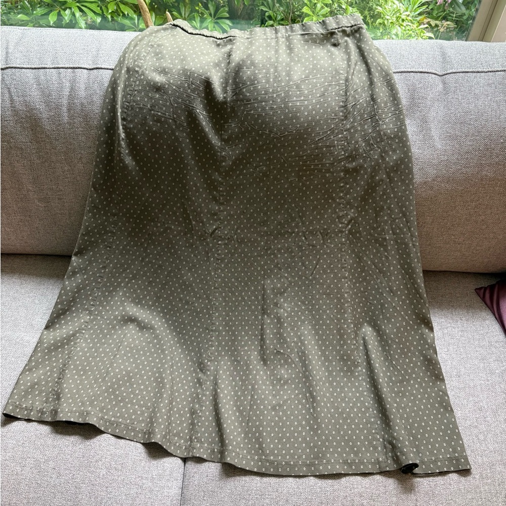 Olive Pendleton skirt